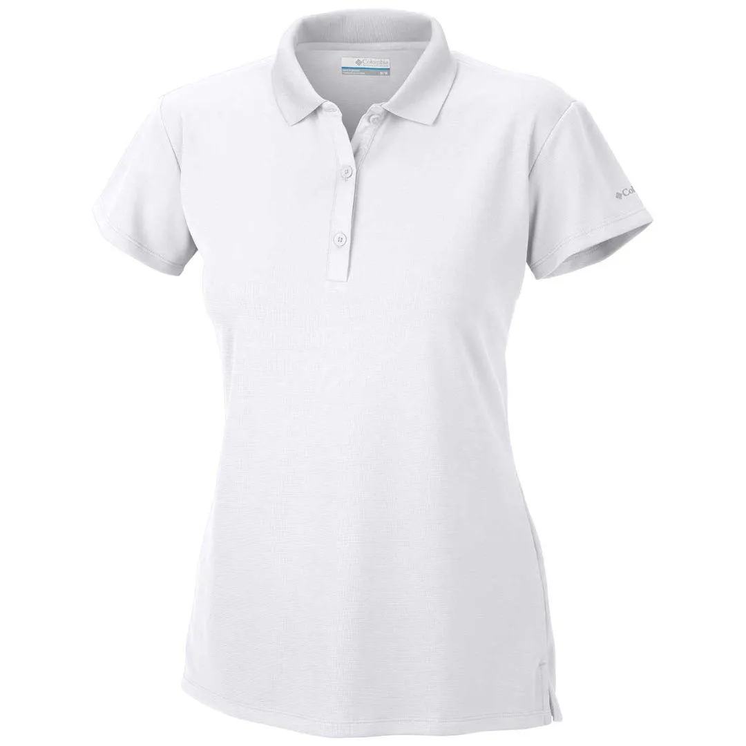 Columbia Women White Omni-Wick Innisfree Polo Tshirt