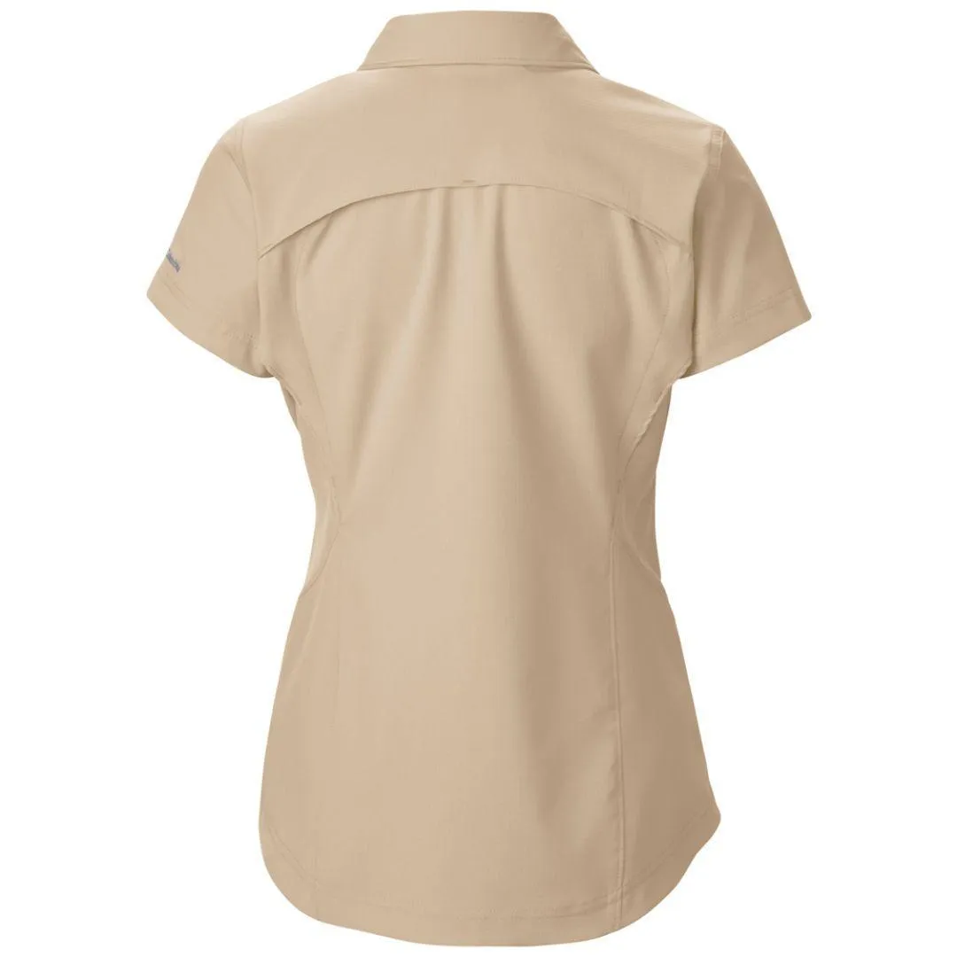 Columbia Women White Omni-Wick Silver Ridge Short Sleeve Shirt