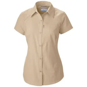 Columbia Women White Omni-Wick Silver Ridge Short Sleeve Shirt