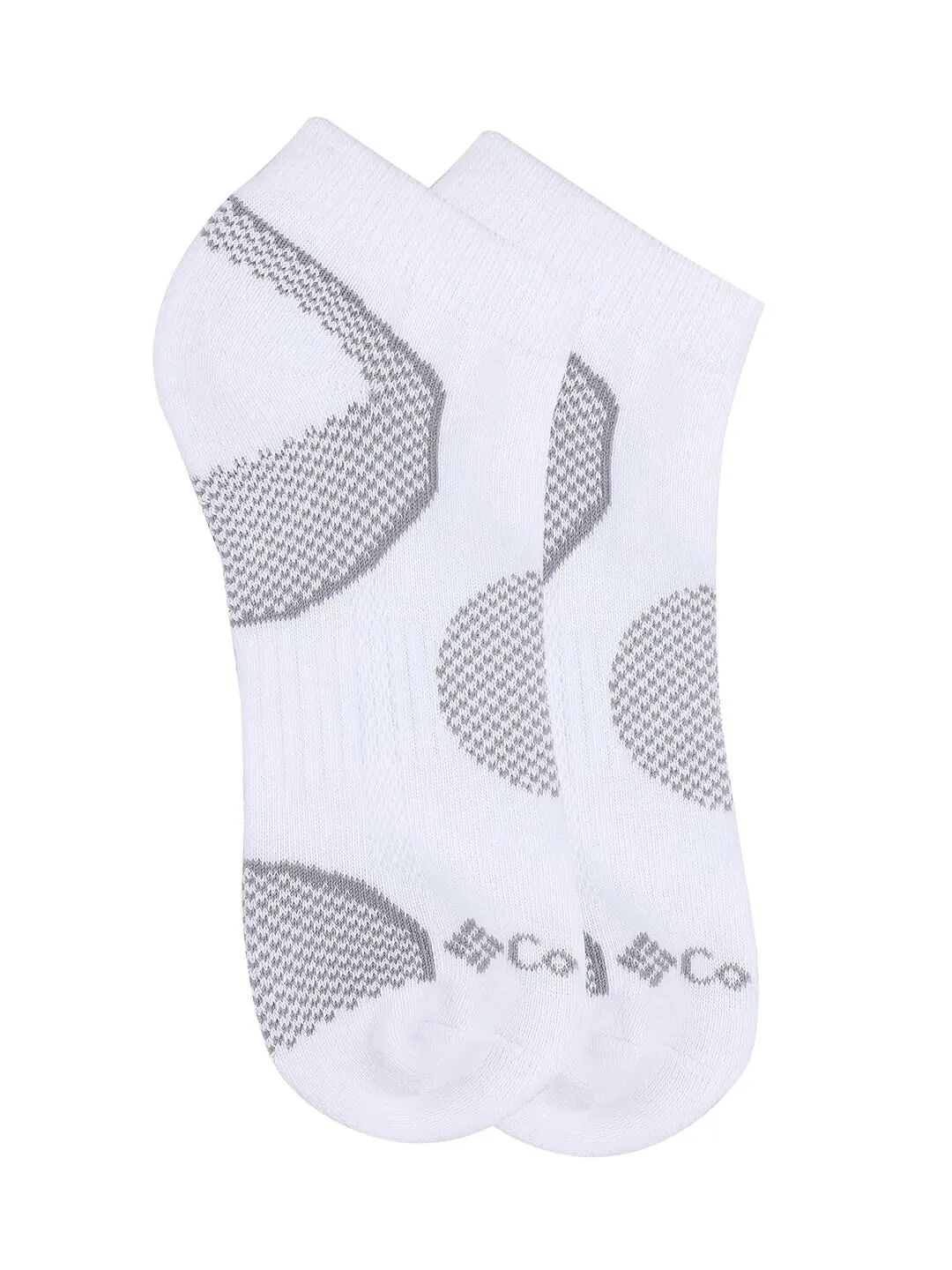 Columbia Women White SOCKS WM 2P BAL PT WALK LOCUT (2 Pairs) (Non Returnable)