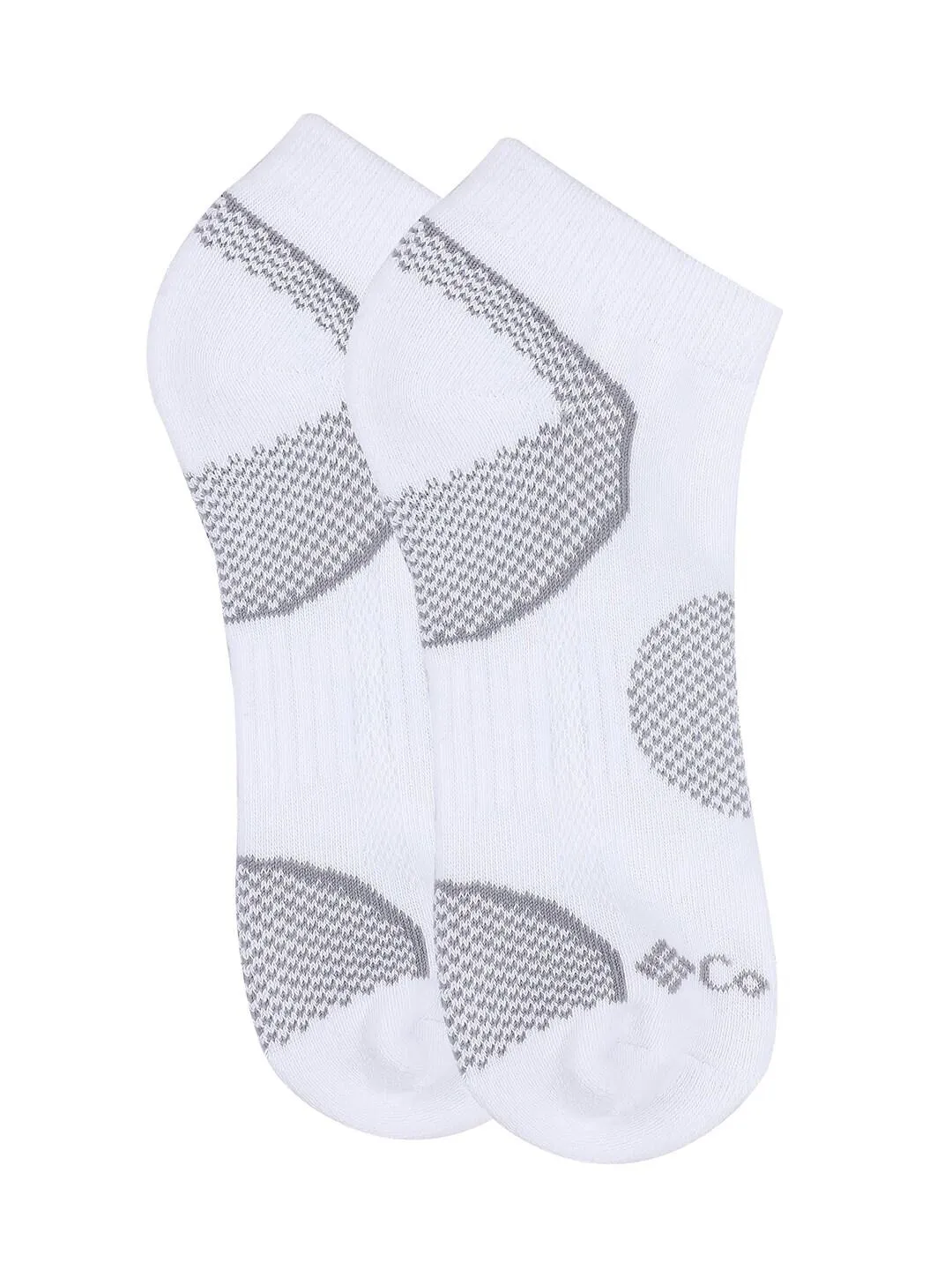 Columbia Women White SOCKS WM 2P BAL PT WALK LOCUT (2 Pairs) (Non Returnable)