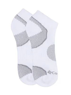 Columbia Women White SOCKS WM 2P BAL PT WALK LOCUT (2 Pairs) (Non Returnable)