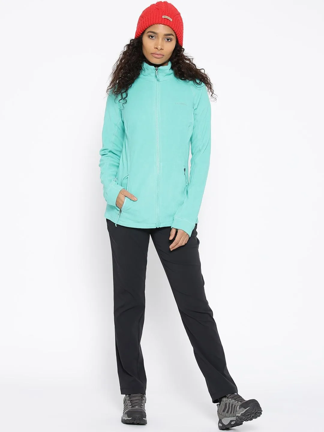 Columbia Women Yellow Leadbetter Mountain Fleece Jacket