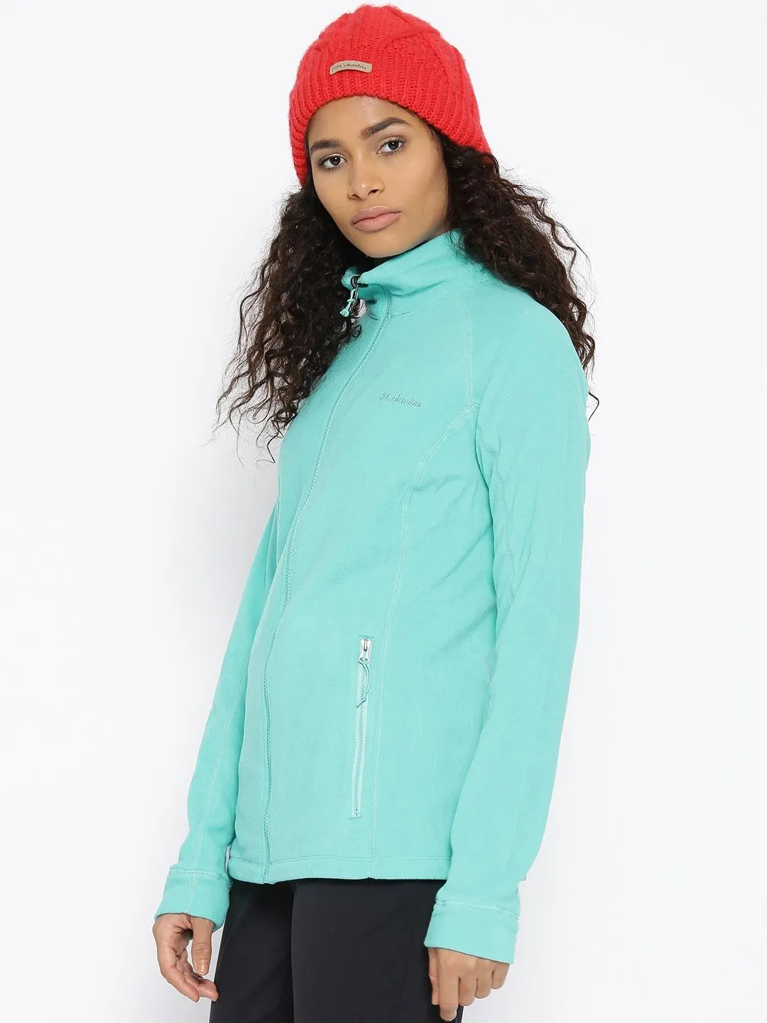 Columbia Women Yellow Leadbetter Mountain Fleece Jacket