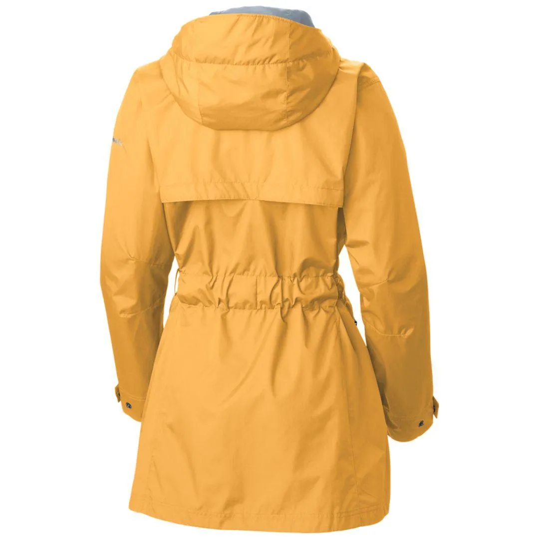 Columbia Women Yellow Omni-Shield Pardon My Trench Rain Waterproof Rain Jacket