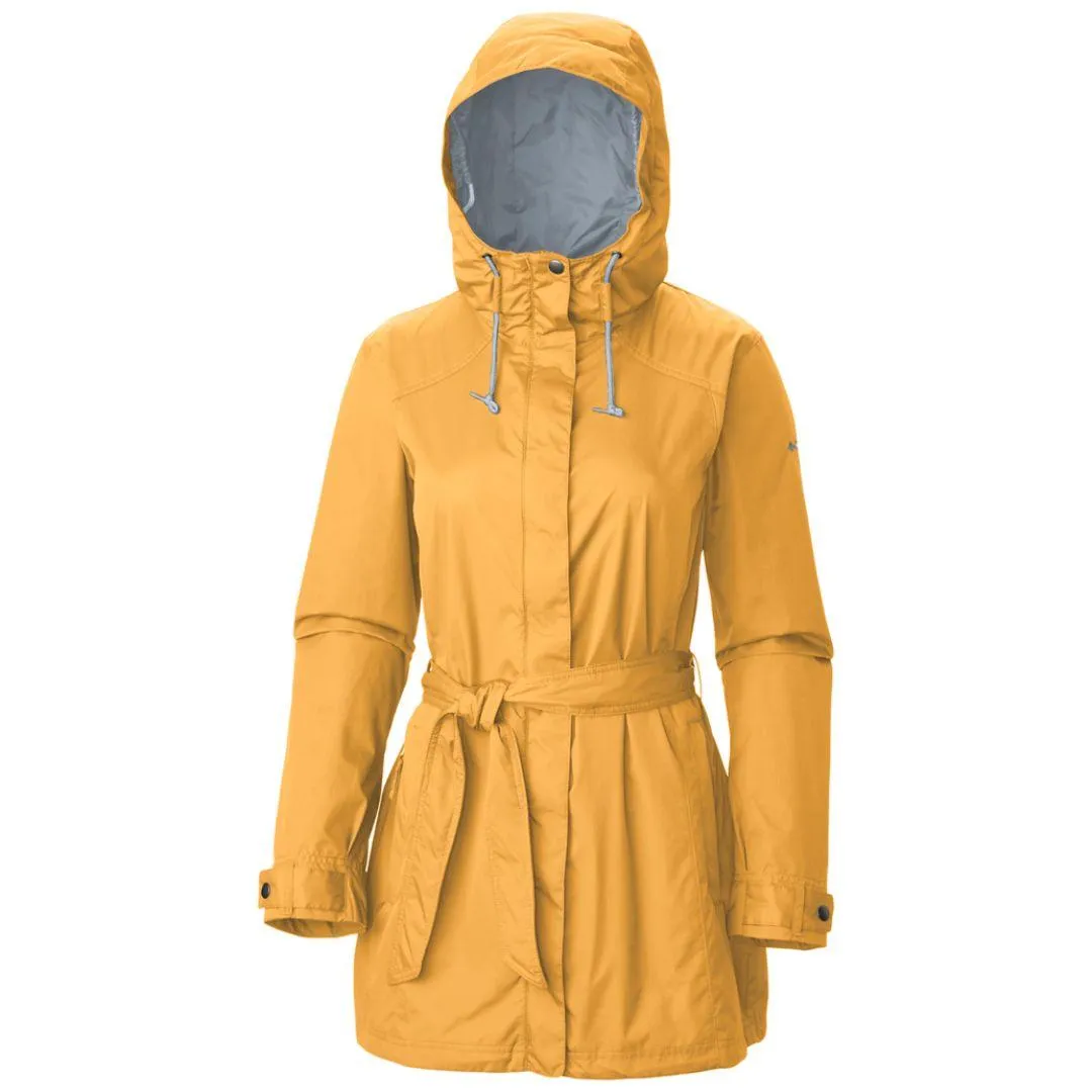 Columbia Women Yellow Omni-Shield Pardon My Trench Rain Waterproof Rain Jacket