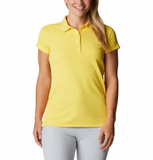 Columbia Women Yellow Omni-Wick Innisfree Polo Tshirt