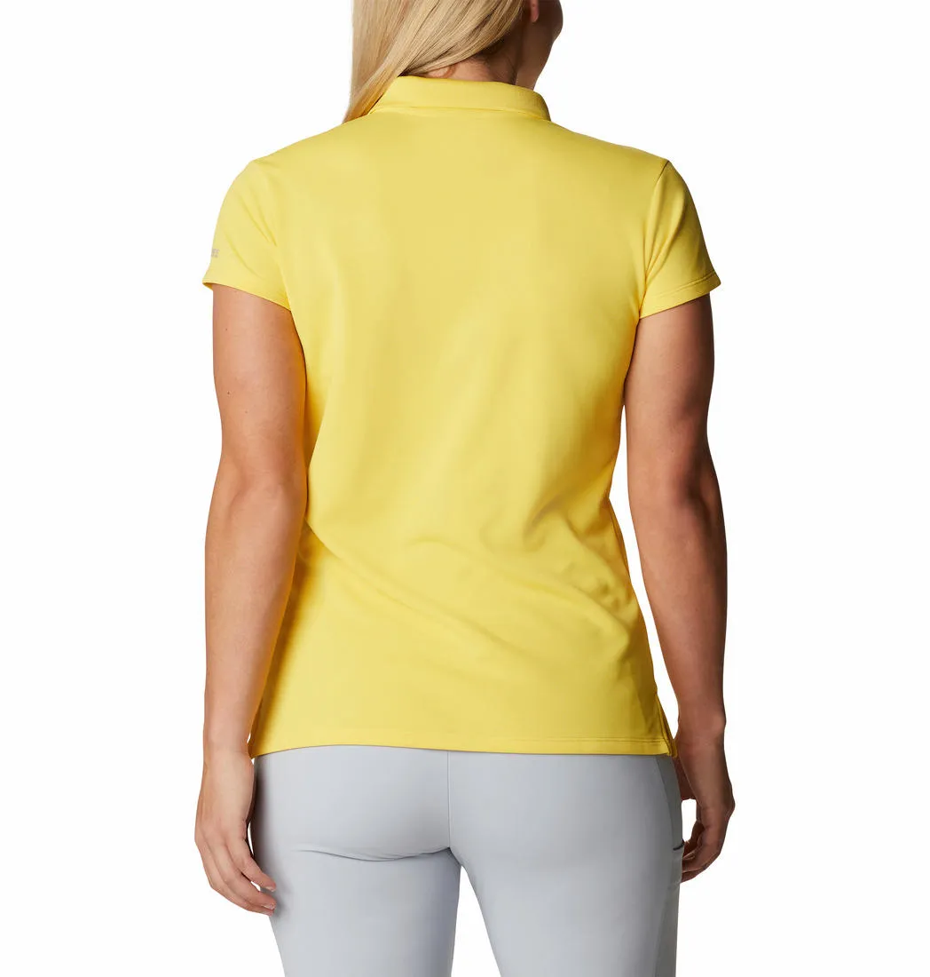 Columbia Women Yellow Omni-Wick Innisfree Polo Tshirt