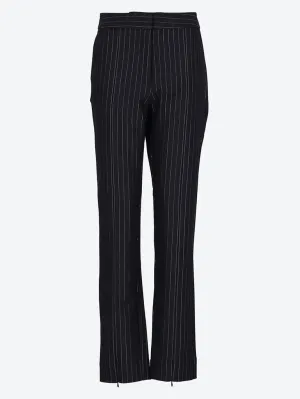 Compact Stripe jersey mid waist pants