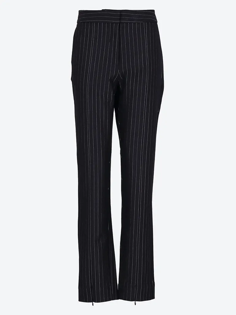 Compact Stripe jersey mid waist pants