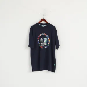 Coper Men XXL T-Shirt Navy Rugby World Cup 2003 Official IRB Australia Top