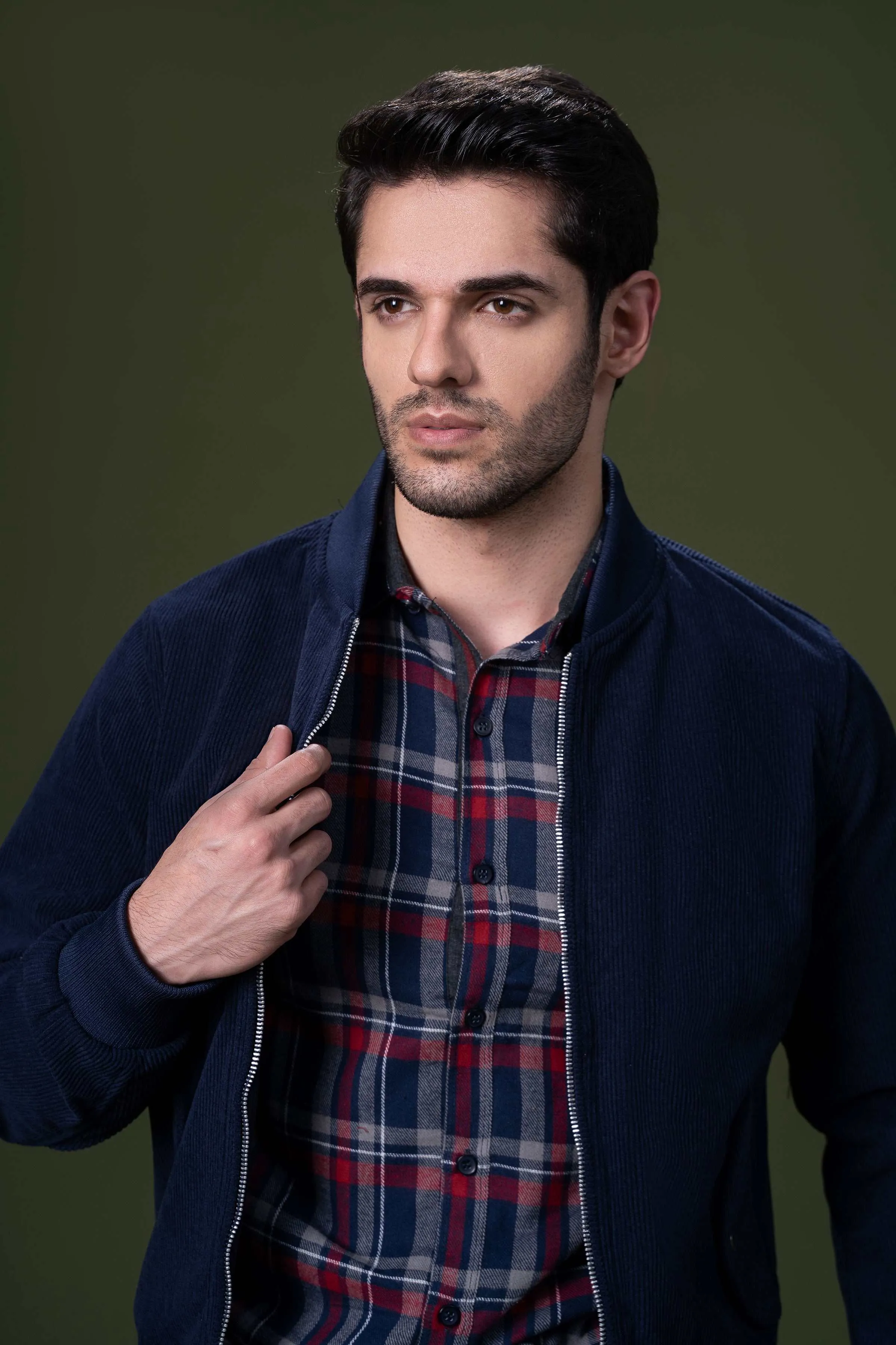 CORDUROY JACKET NAVY