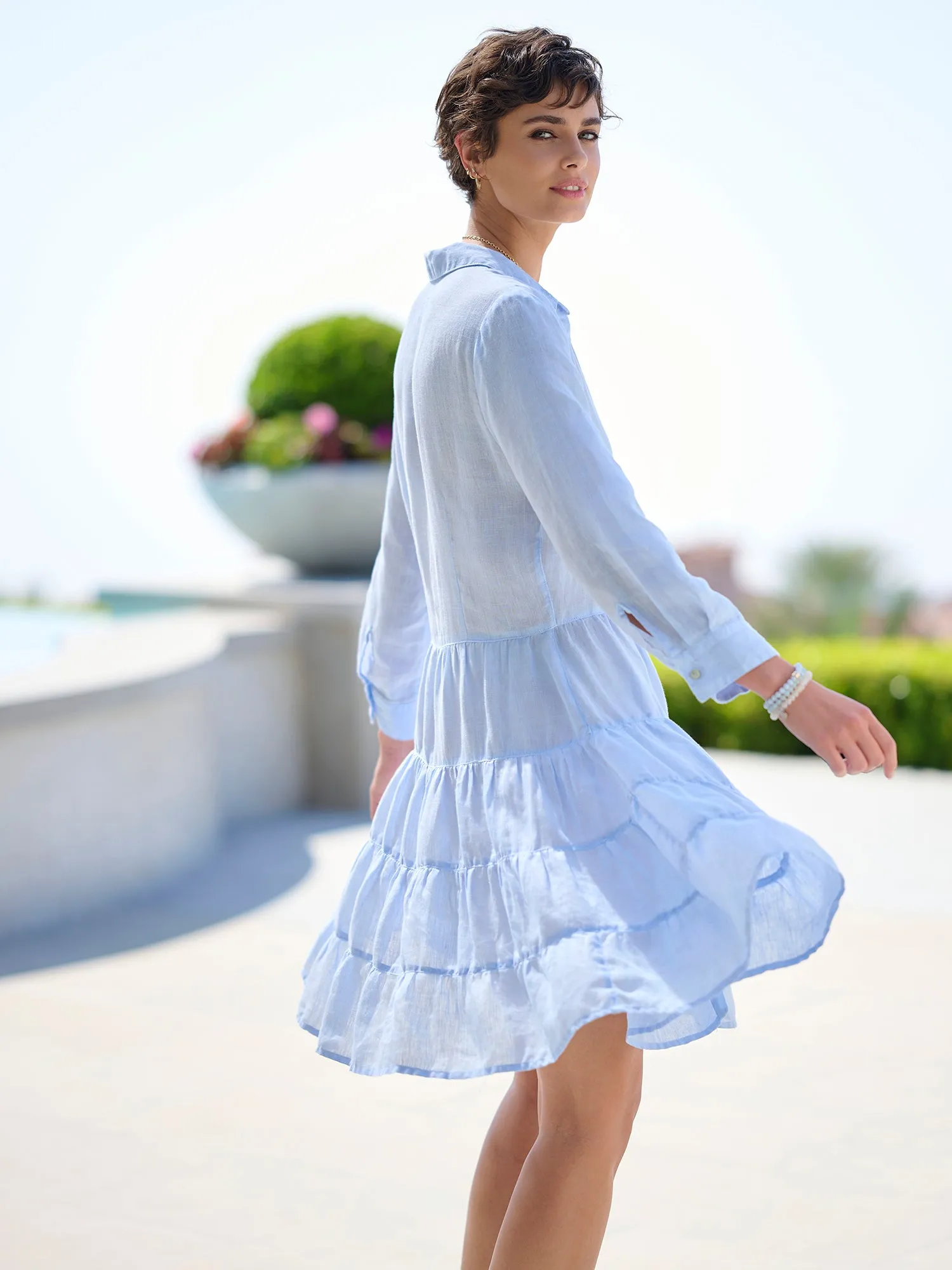 Corinne Linen Dress