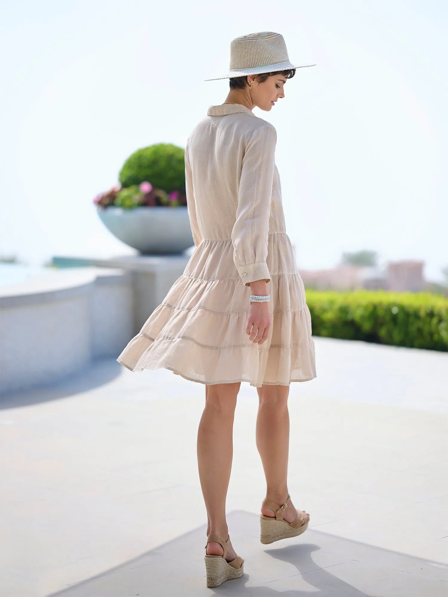 Corinne Linen Dress