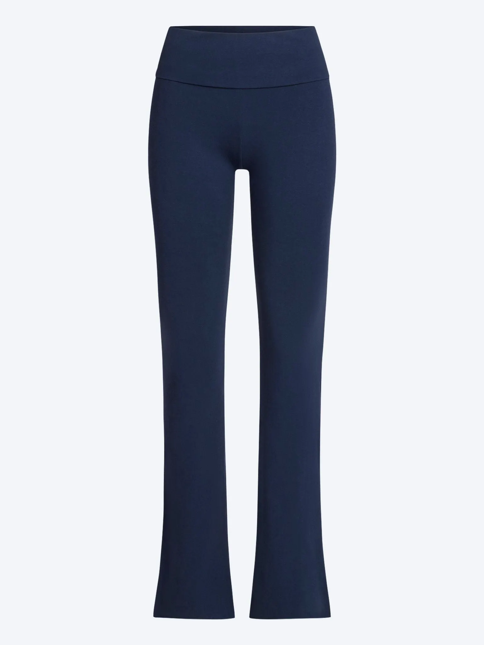 Cotton jersey foldover pants