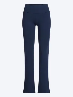 Cotton jersey foldover pants