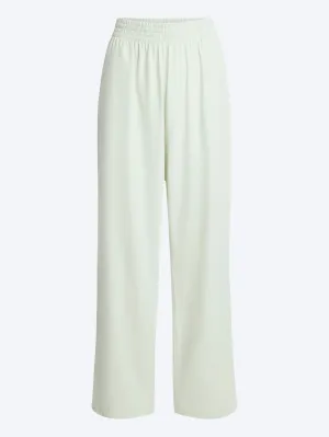 Cotton jersey wide leg pants