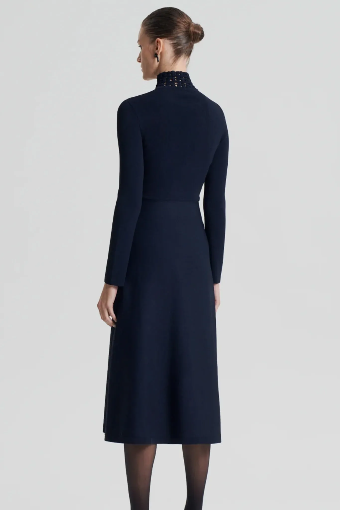 Crepe Knit Daisy Ls Dress by Scanlan Theodore