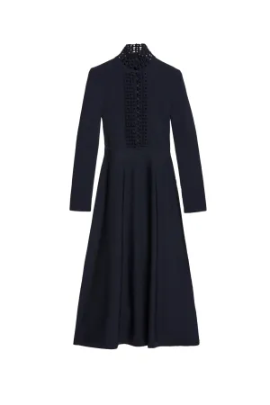 Crepe Knit Daisy Ls Dress by Scanlan Theodore