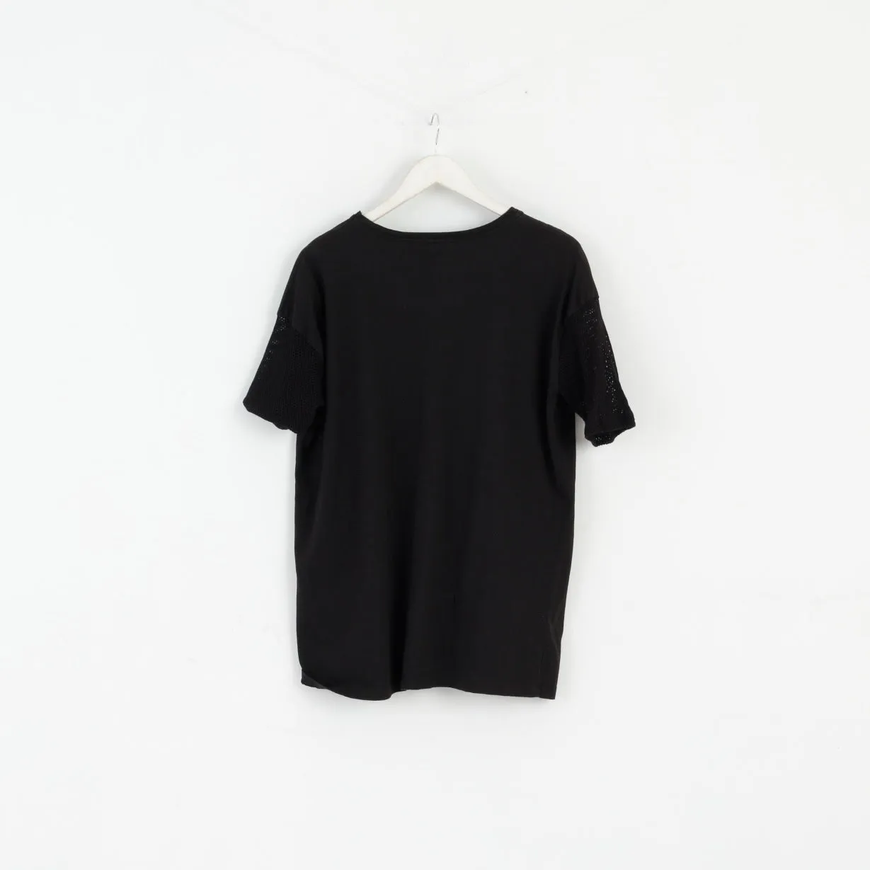 Criminal Damage Men S T-Shirt Black Cotton Mesh Sleeve Team Loser Top