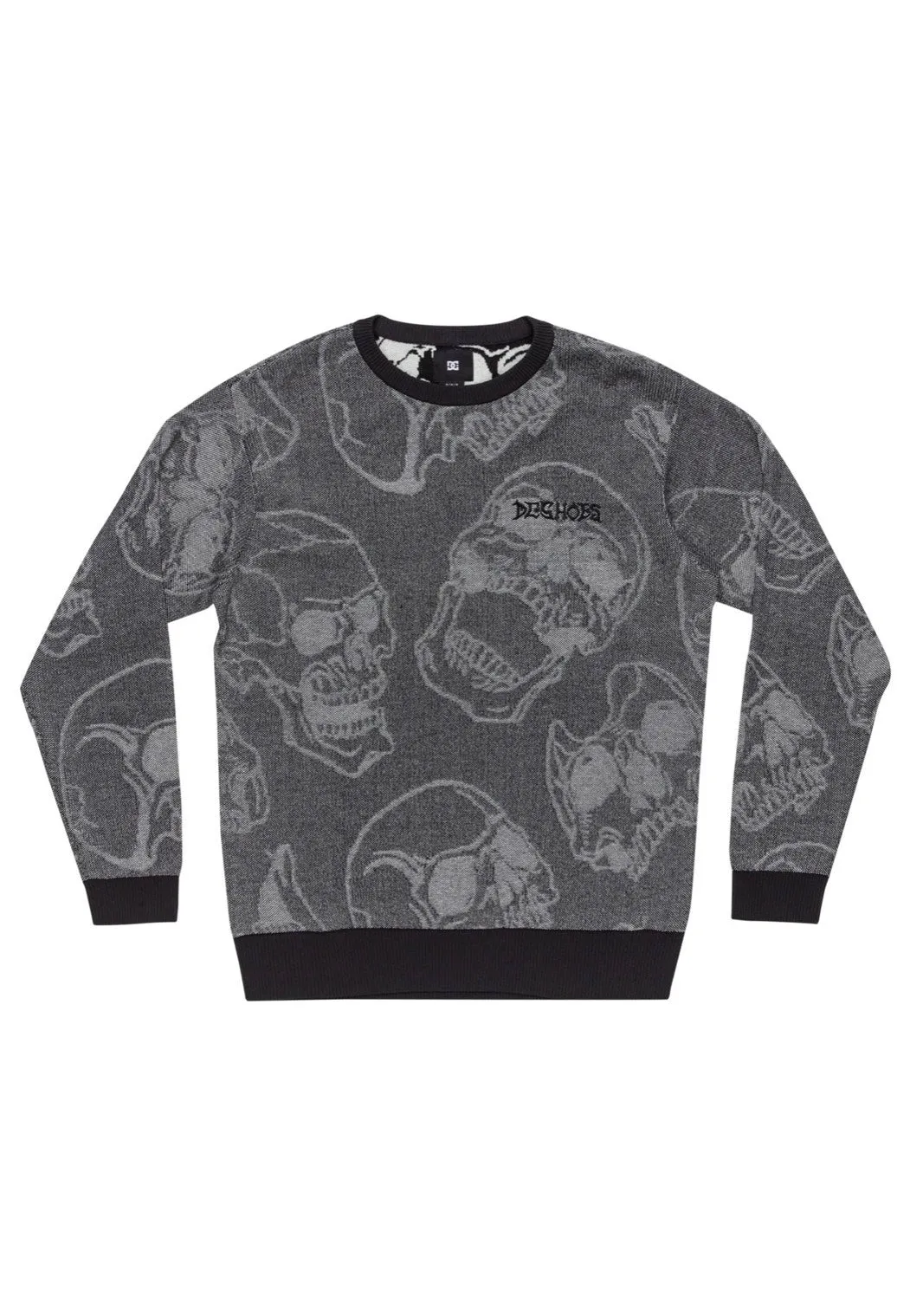 DC - Fracture Heather Skully Print - Sweater