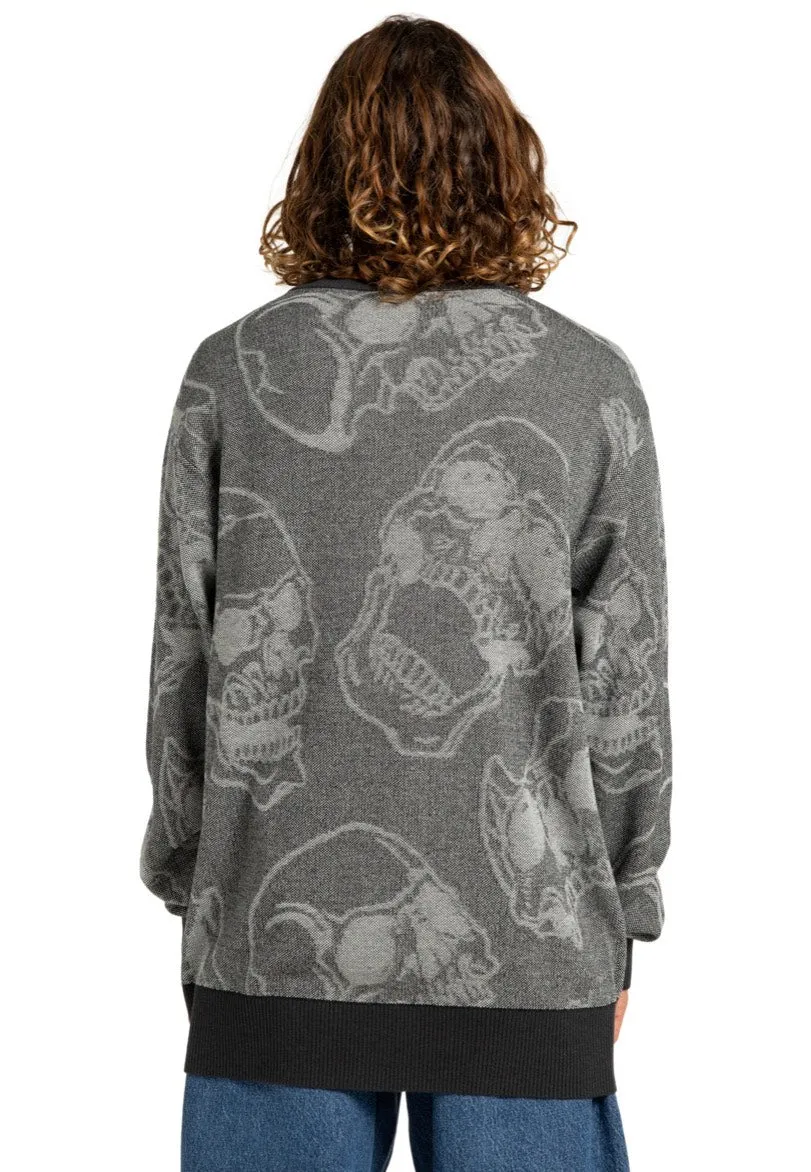 DC - Fracture Heather Skully Print - Sweater
