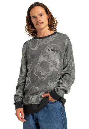 DC - Fracture Heather Skully Print - Sweater