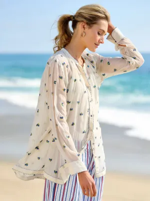 Delfi Embroidered Blouse