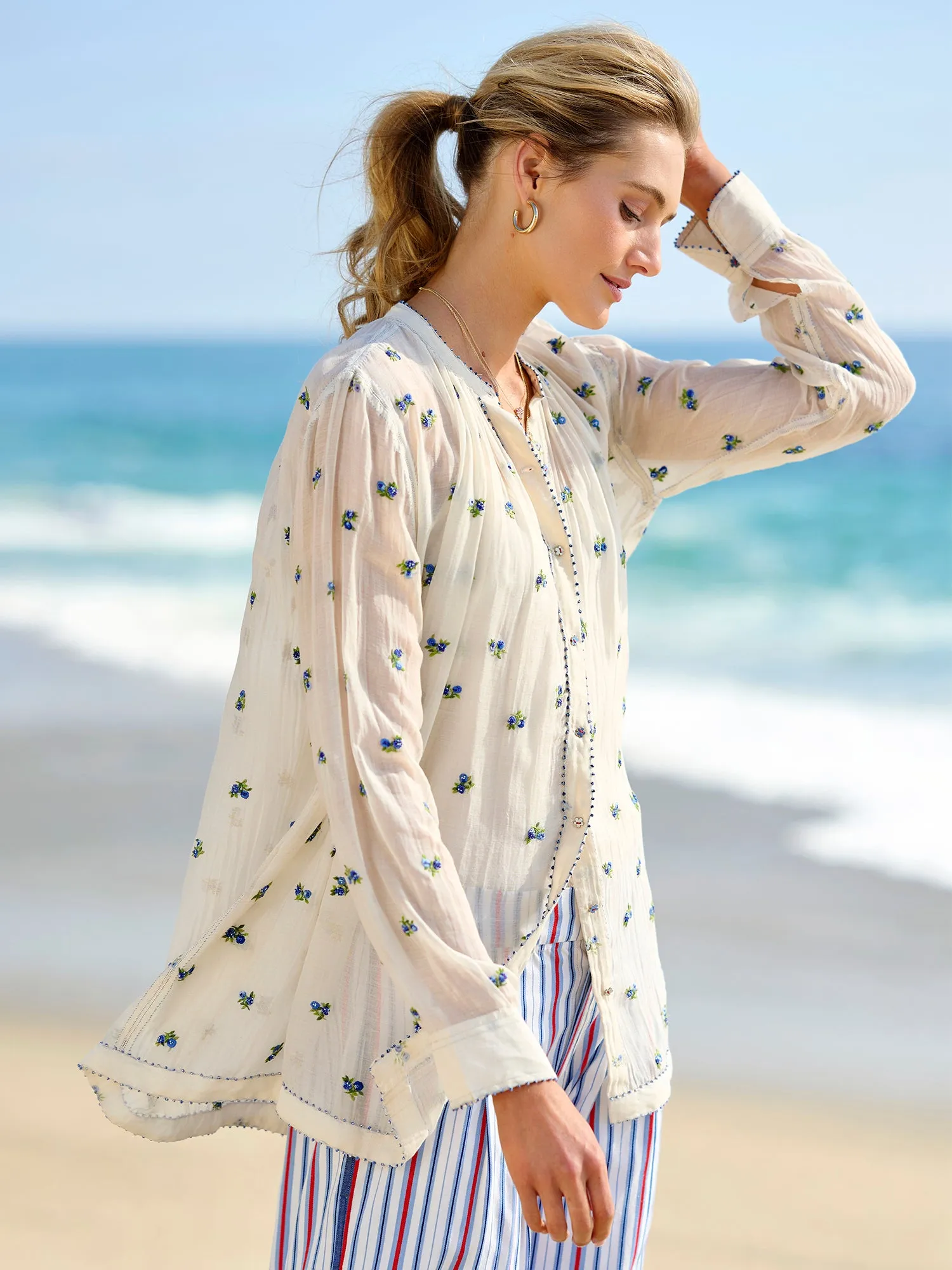 Delfi Embroidered Blouse