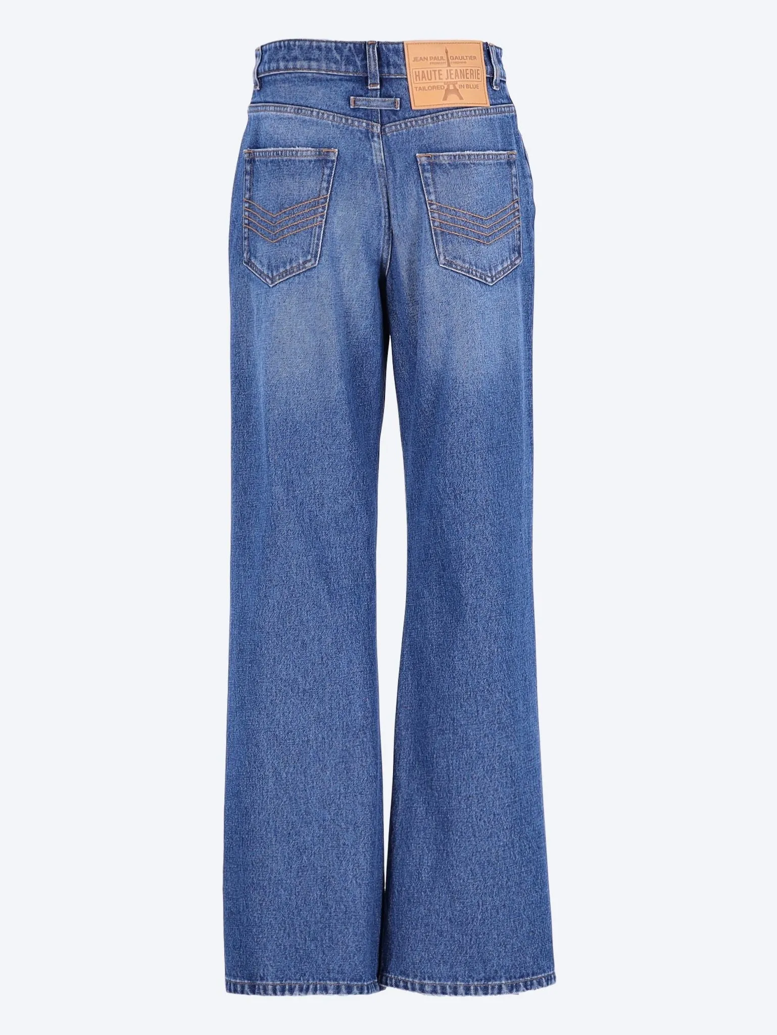 Denim jean with buttons detail