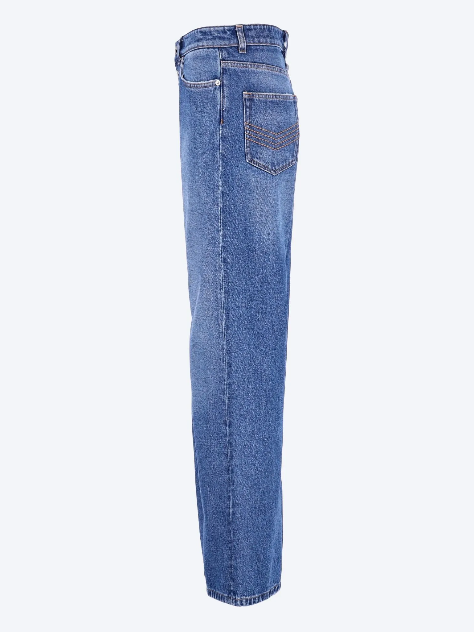 Denim jean with buttons detail