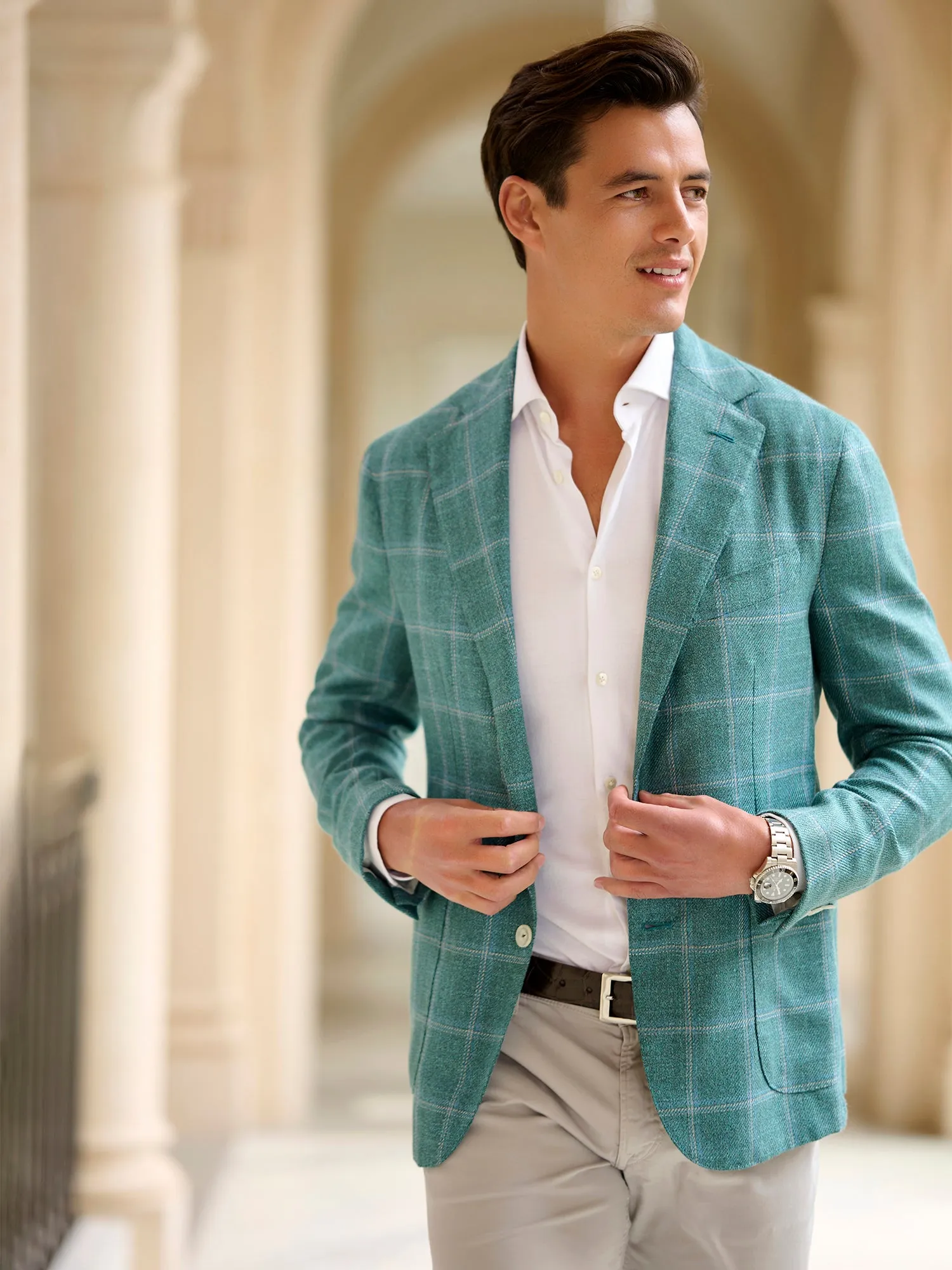 Denton Windowpane Check Blazer