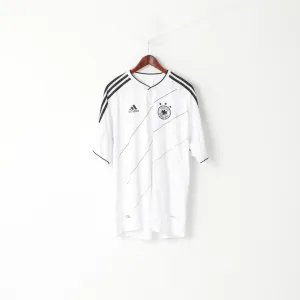 Deutschland Men XXXL (XL) Shirt White Deutscher Fussball Bund V Neck Jersey Top