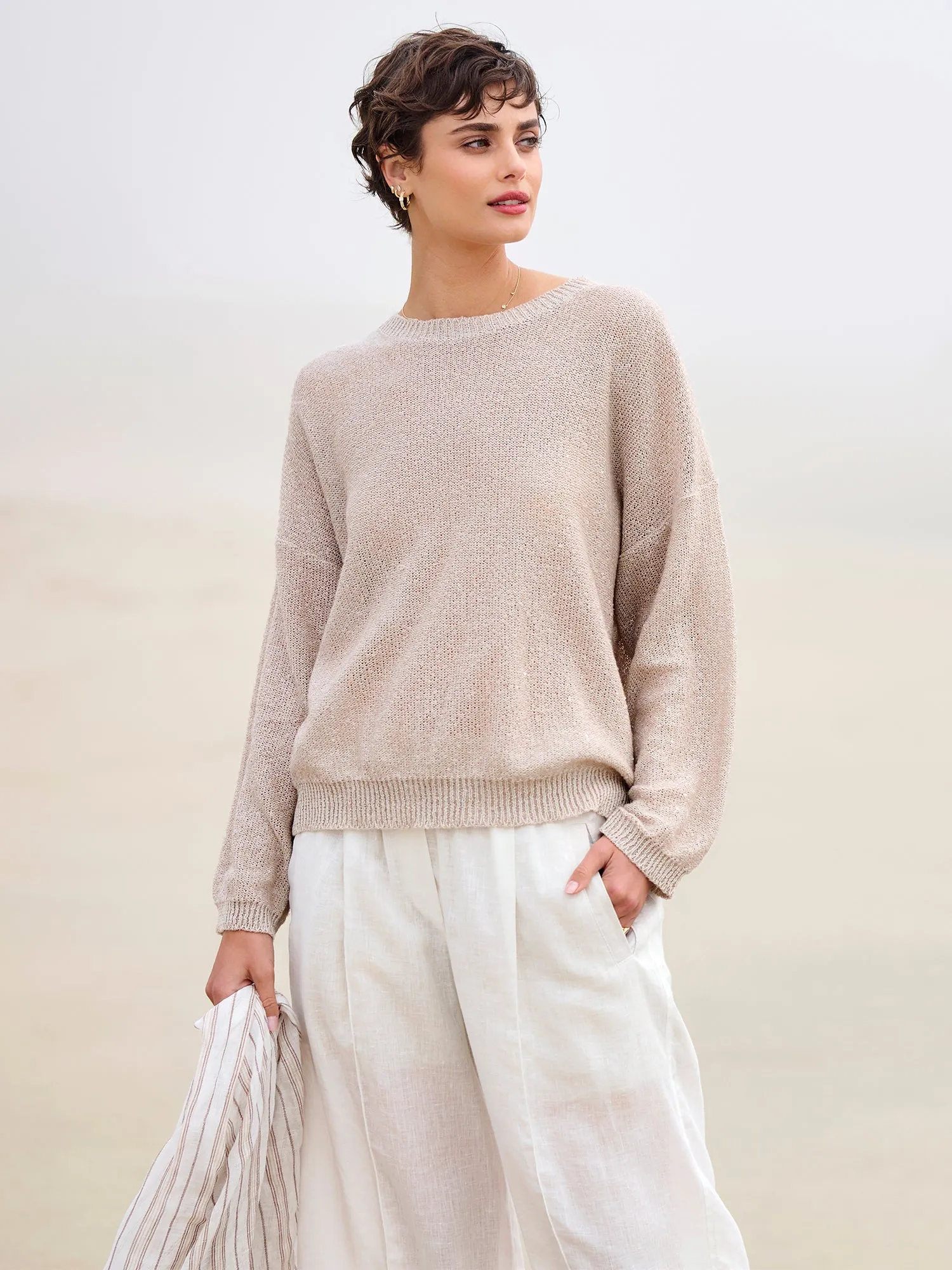 Diamante Crew Neck Sweater