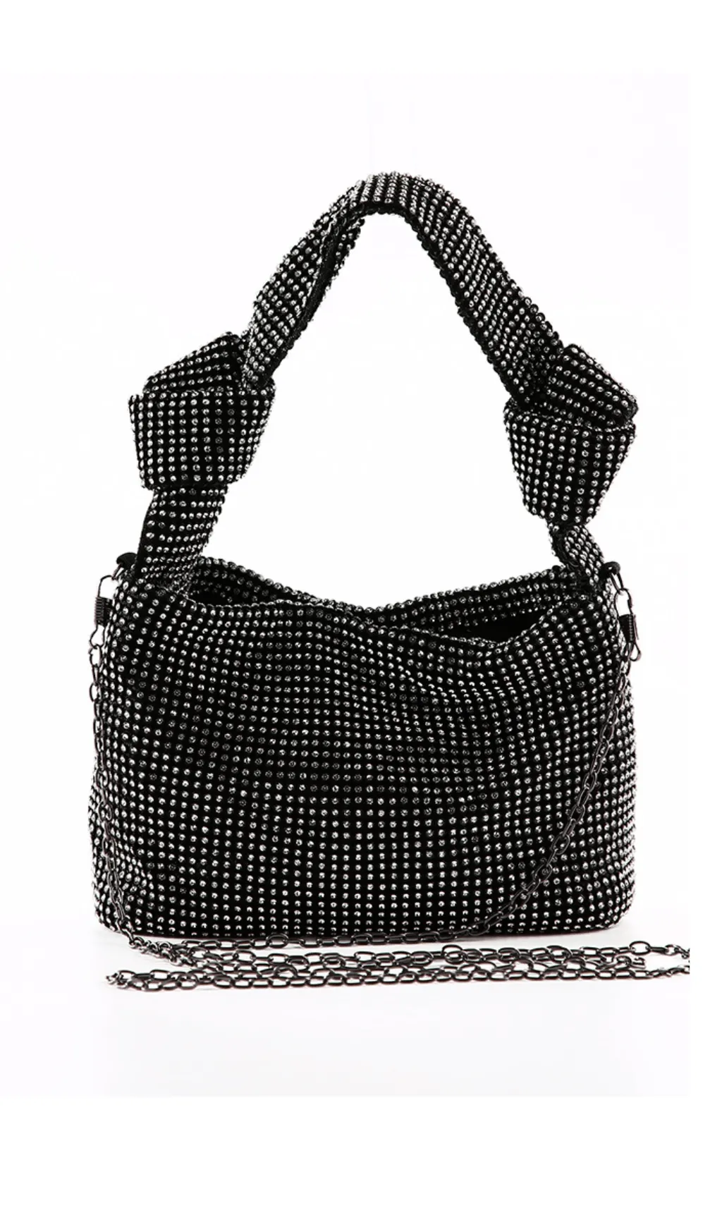 Diamond-studded dinner bag. Gloria Lanvin