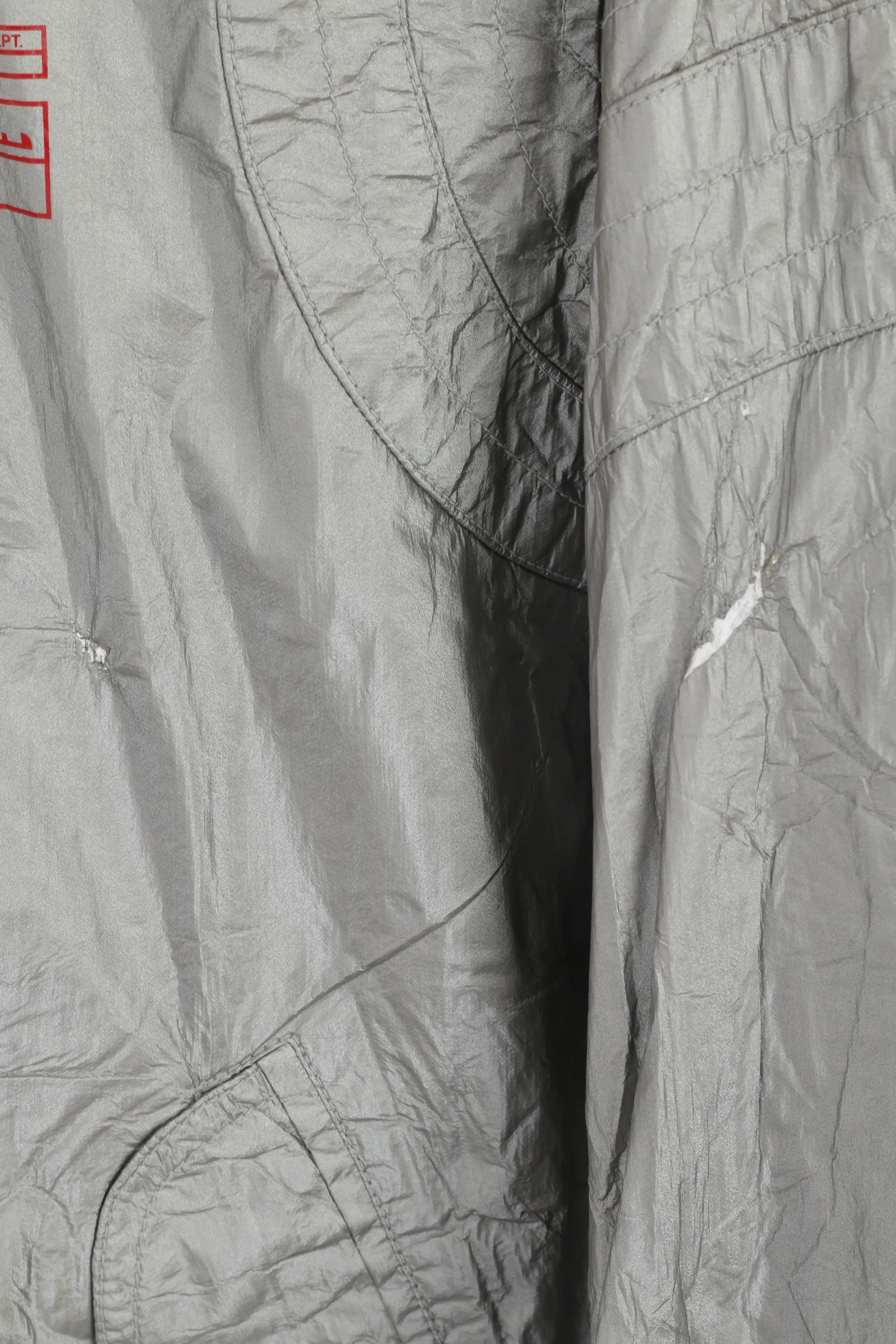 Diesel Women L Jacket Silver Shiny Full Zipper Bomber  Typ 78 Project Space Top