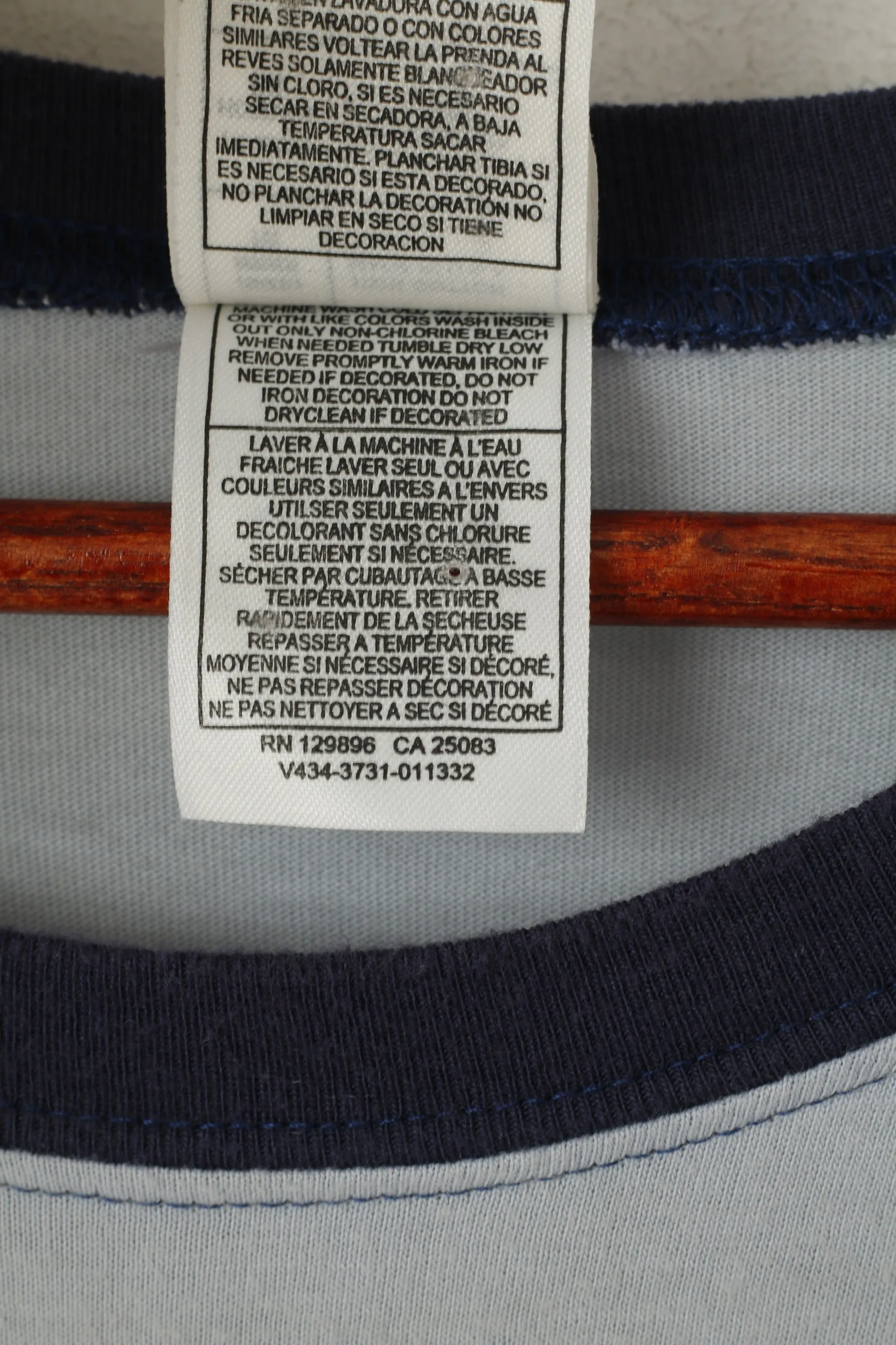 Disney Store Men M Shirt Blue Goofys Glider Long Sleeve Crew Neck Cotton Top