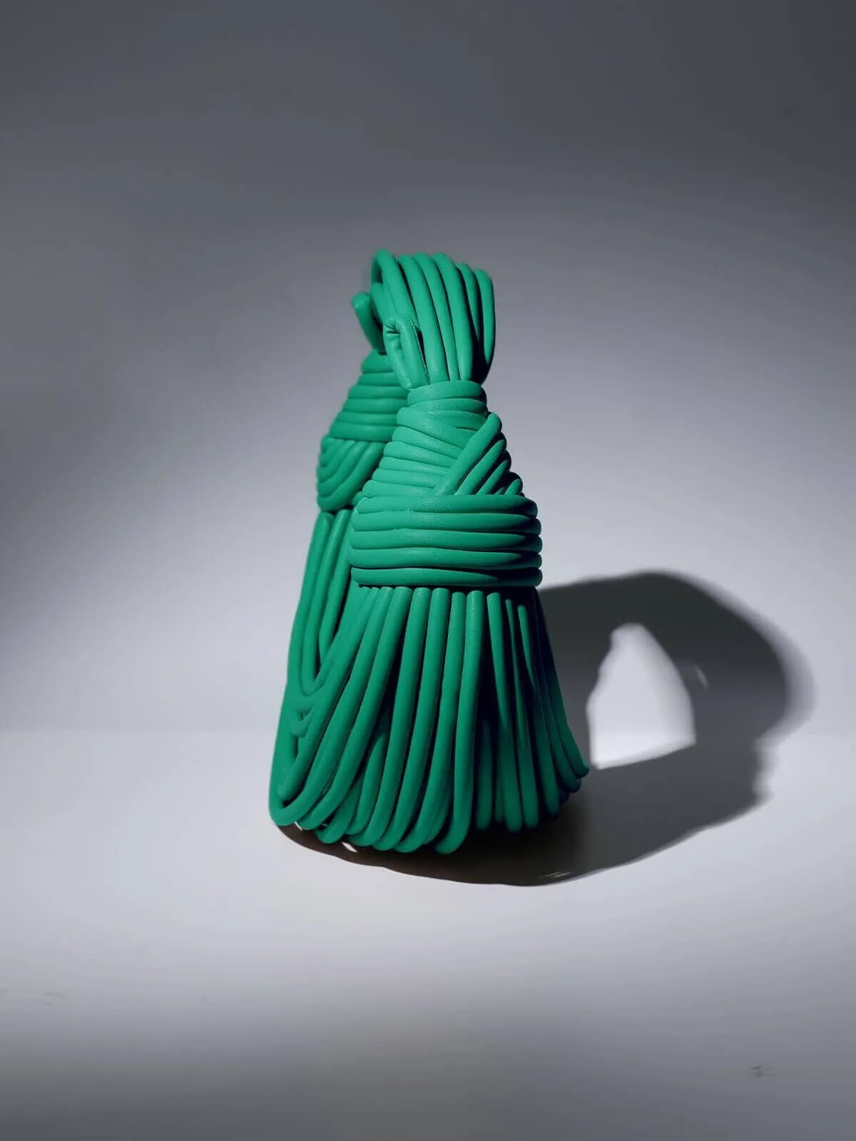 DOUBLE KNOT TOTE BAG IN GREEN Gloria Lanvin