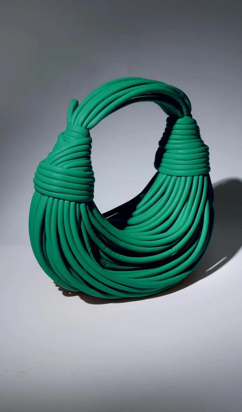 DOUBLE KNOT TOTE BAG IN GREEN Gloria Lanvin