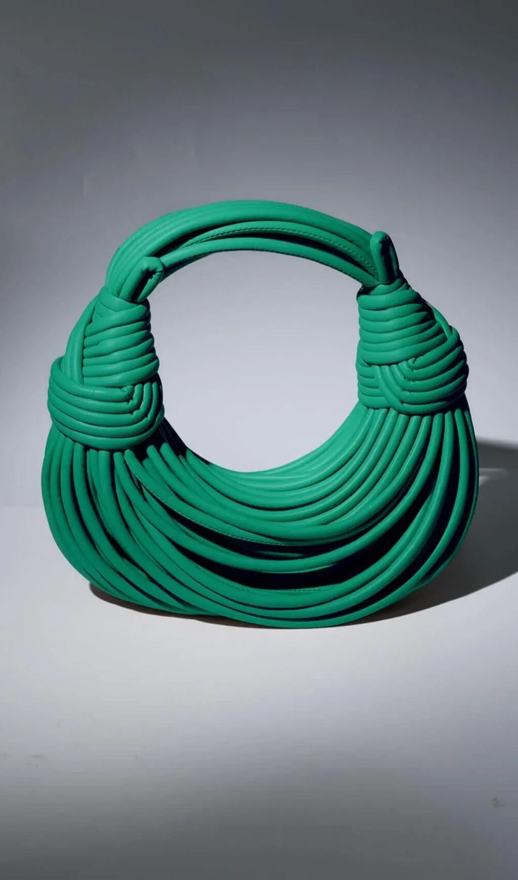 DOUBLE KNOT TOTE BAG IN GREEN Gloria Lanvin