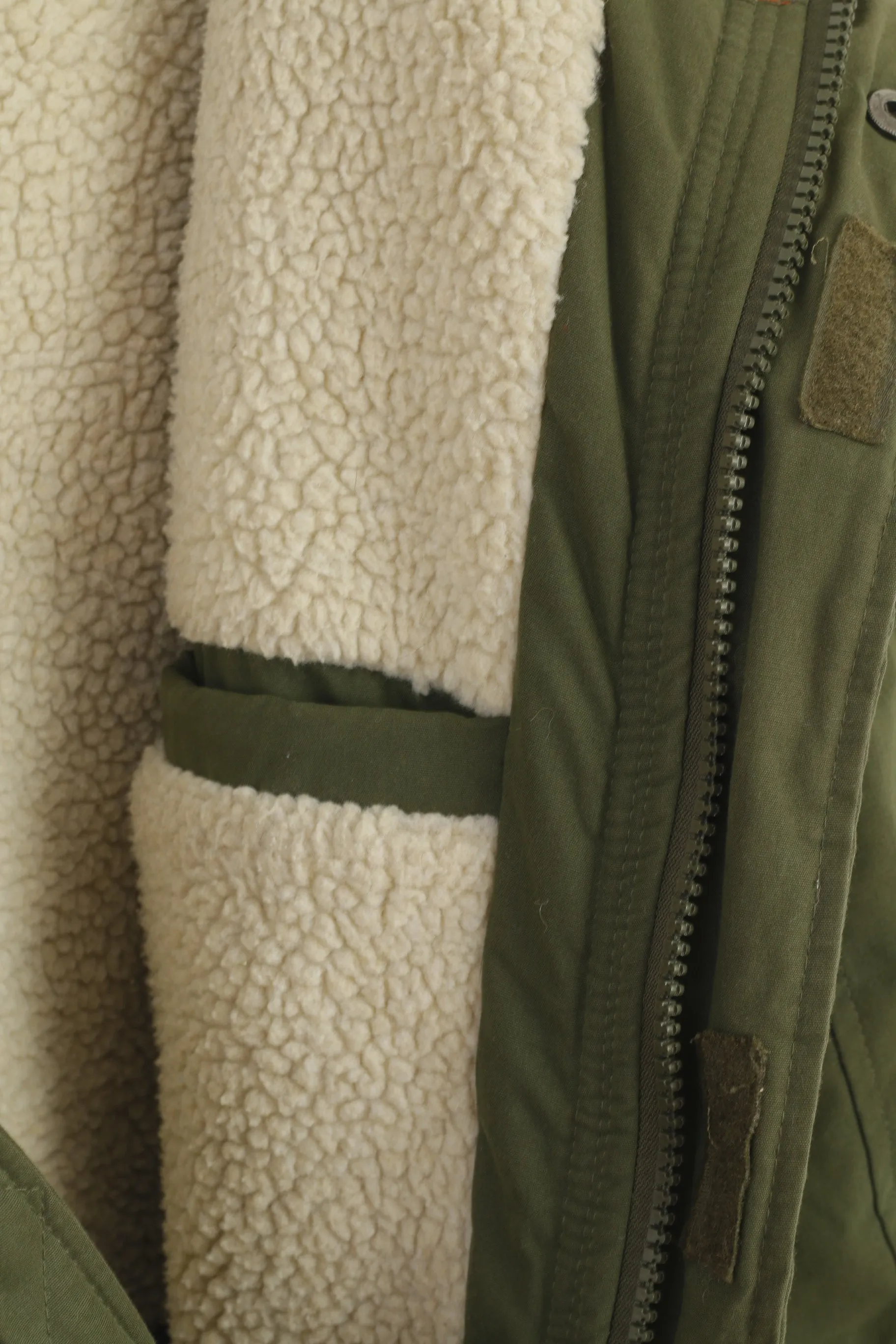 Dstruci Men L Jacket Green Cotton Padded Stirling Full Zip Hooded Dstruction Parka
