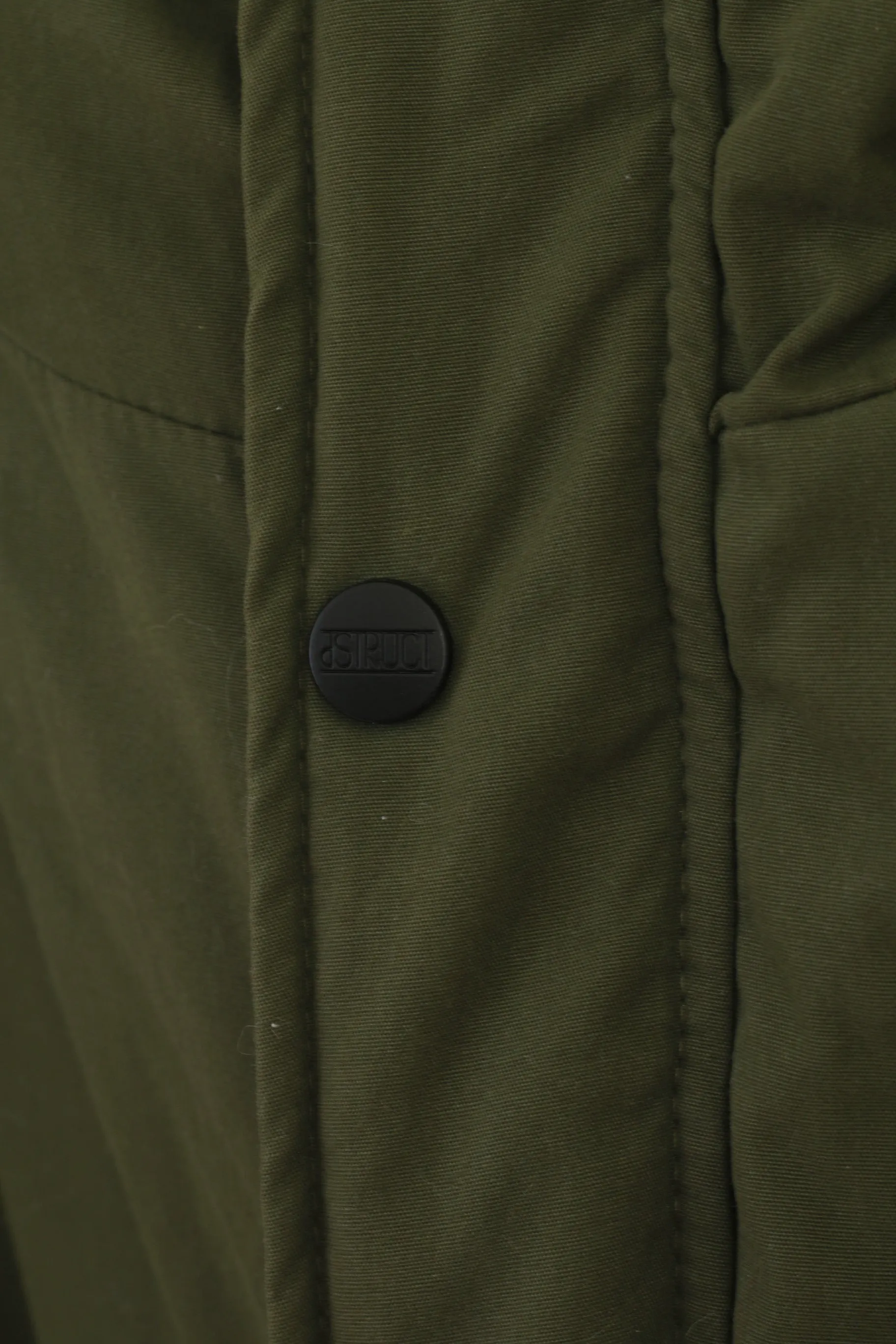Dstruci Men L Jacket Green Cotton Padded Stirling Full Zip Hooded Dstruction Parka