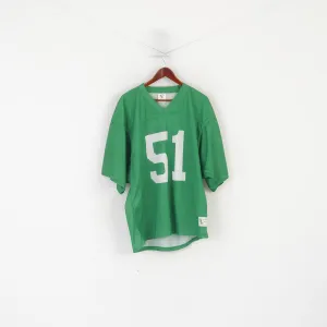 Eagle Sportswear Men XL Shirt Green Mesh Vintage Gators # 51 Jersey Top