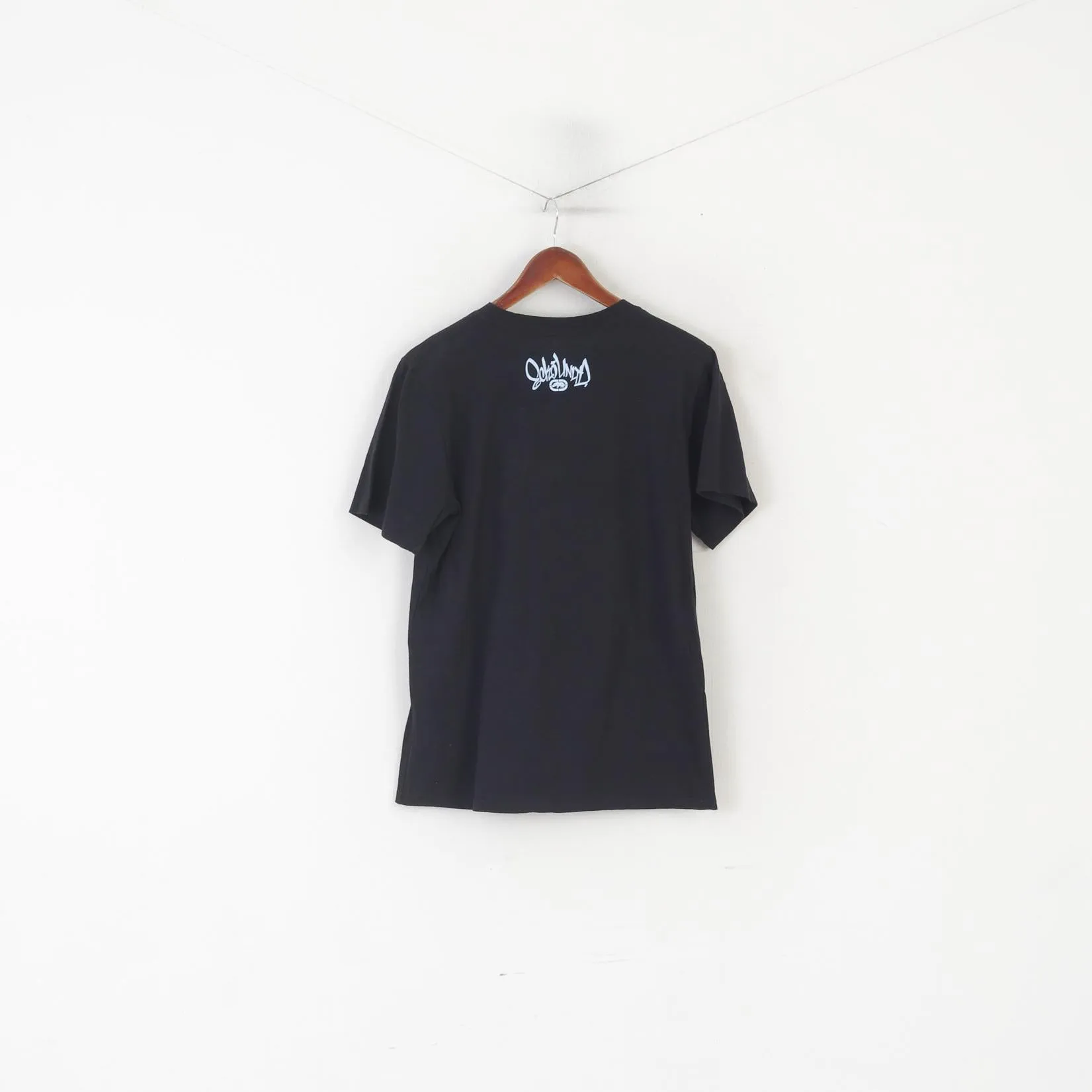 Ecko Unltd. Men S T- Shirt Black Cotton Graphic Women Design Crew Neck Top