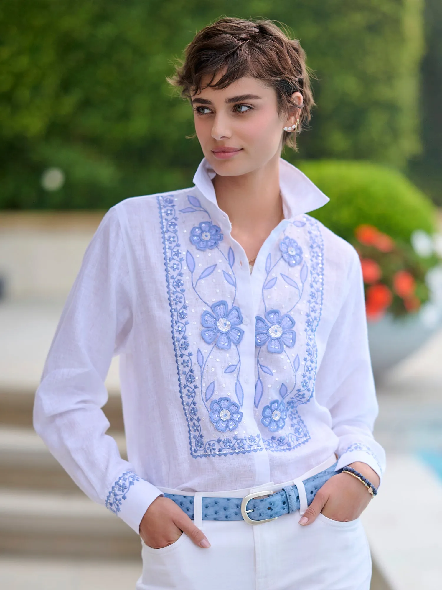 Eden Fleur Linen Shirt