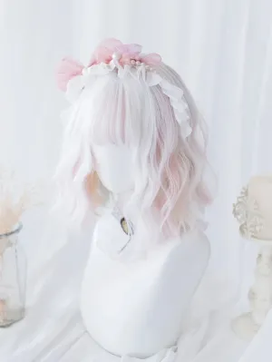 Elegant Watercolor Short Bob Wig