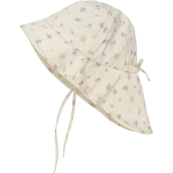 En Fant Sun Hat With Strings Eggnog