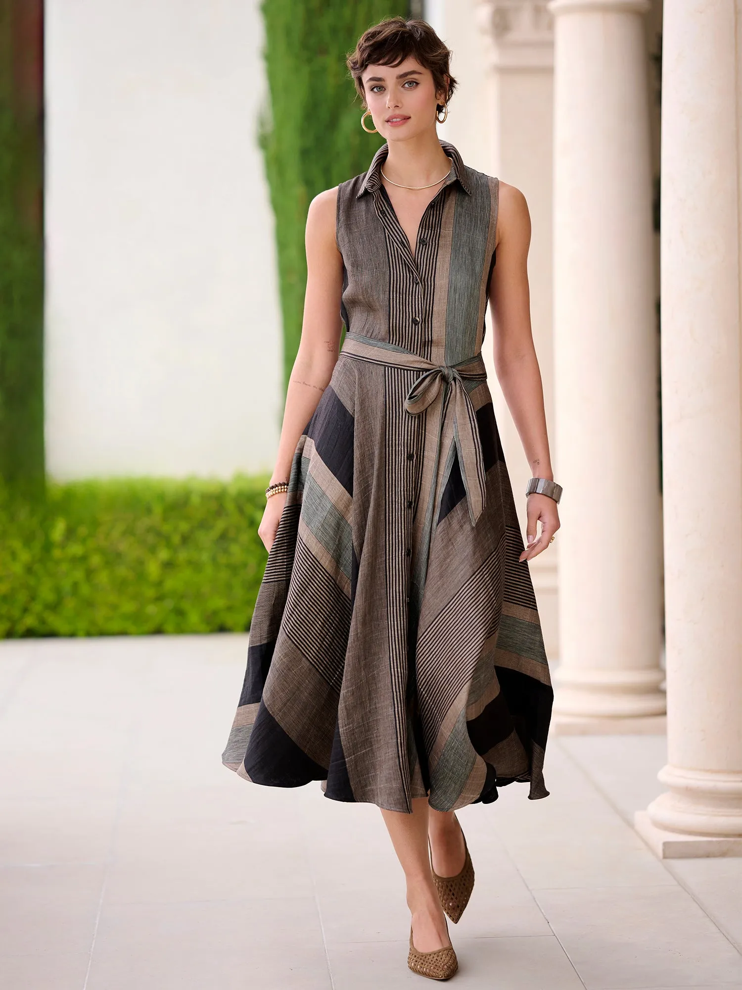 Esme Stripe Cotton Dress