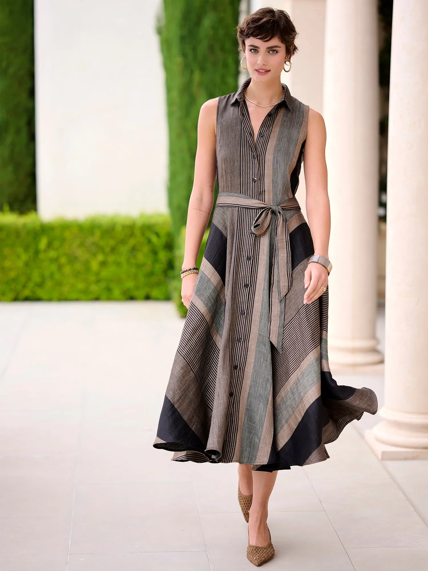 Esme Stripe Cotton Dress