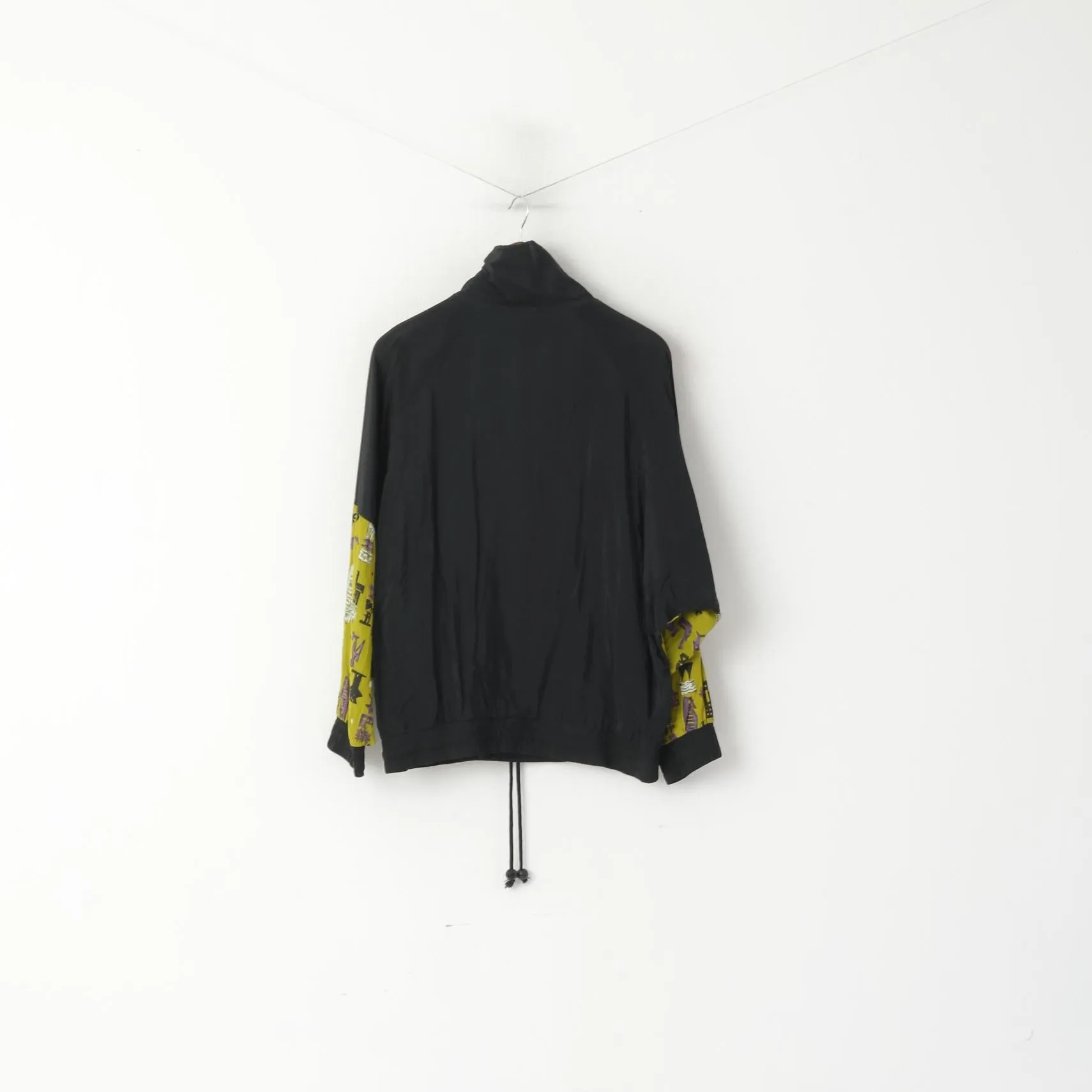 Etirel Le Style Sportif Men M Pullover Jacket Black Vintage Knagaroo Pocket Top